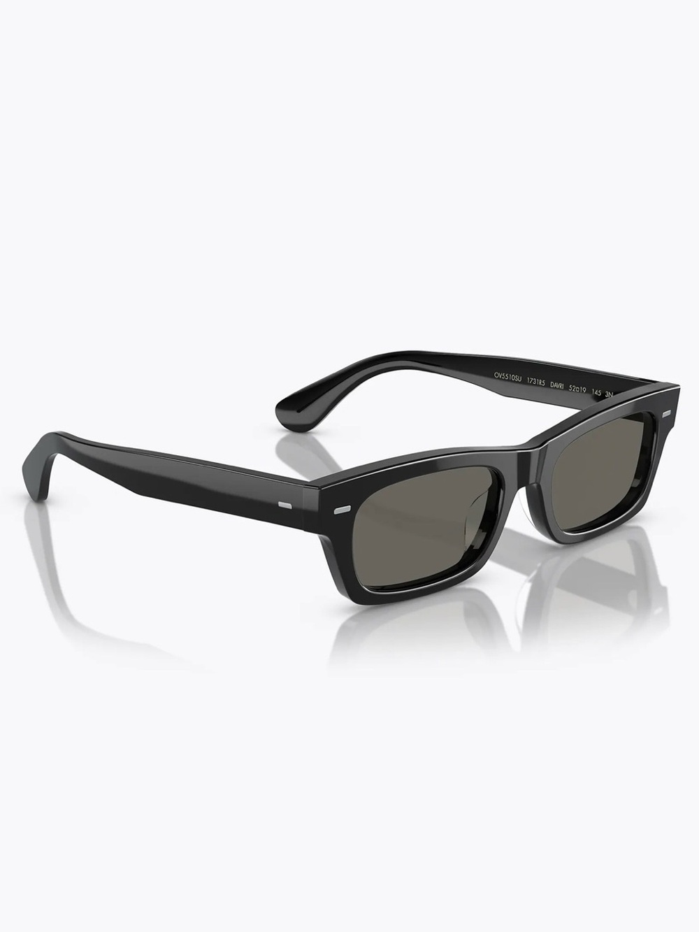 Oliver Peoples Davri Sunglasses Black Rectangular Unisex